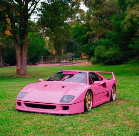 Pink Ferrari F40, Pink Ferrari, Music On Spotify, Ferrari F40, Street Racing Cars, Pink Car, Pretty Cars, Street Racing, Car Girl