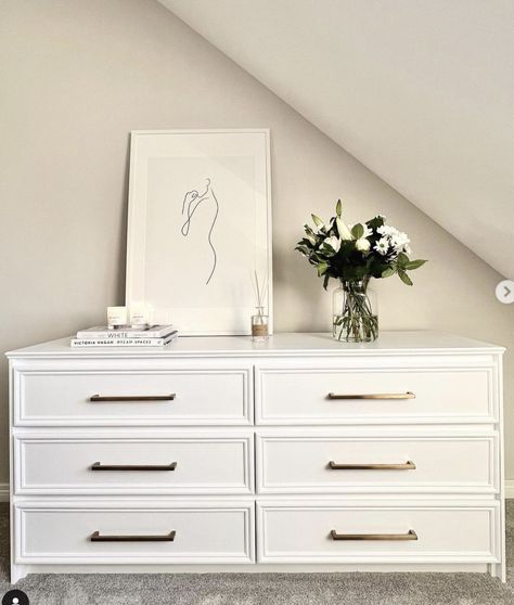 Ikea Malm 4 Drawer Dresser Bedroom, Ikea Malm Dresser Vinyl, Malm 6 Drawer Dresser Hack, Ikea Kullen Dresser, Ikea Chest Of Drawers Hack, Malm Drawers Hack, Ikea Malm White, Malm Dresser Decor, Ikea Malm Chest Of Drawers