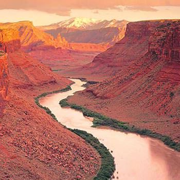 Colorado River Grand Canyon, Nature, Southwestern Mural, River In Desert, Big Landscape, Terrain Design, Desert River, Desert Terrain, Desert Scenes