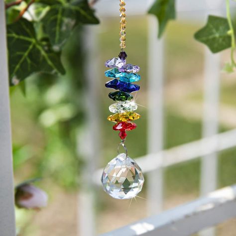 Chakra Suncatcher, Chandelier Crystals, Crystal Rainbow, Rainbow Prism, Crystal Crafts, Hanging Crystals, Rainbow Maker, Future Apartment, Dragonfly Pendant