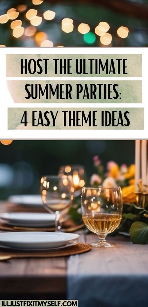 Chic Al Fresco Dining: Summer Dinner Party Inspiration. Elegant Summer Party Decorations, Patio Dinner Party Decor, Homecoming Dinner Ideas, Outdoor Cocktail Party Ideas, Home Bbq Party, Backyard Party Ideas For Adults Summer, Summer Soiree Aesthetic, Backyard Summer Dinner Party, Come Dine With Me Ideas Themes