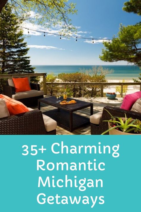 Weekend Getaways: 35+ Most Charming Romantic Getaways in Michigan for Couples, Listed - grkids.com Romantic Vacations Couples, Weekend Getaways For Couples, Romantic Resorts, Couples Weekend, Cozy Cabins, Isle Royale National Park, Traverse City Michigan, Best Weekend Getaways, Romantic Weekend Getaways