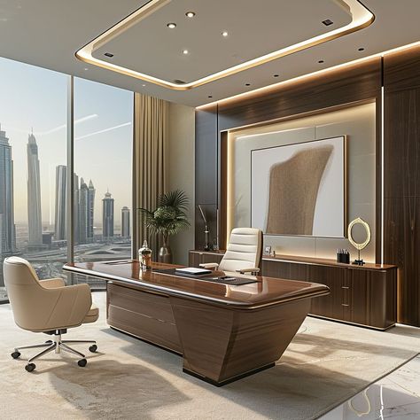 Top Office Interior Design & Fit Out Services in Dubai Luxury Office Cabin Design, Ceo Room Interior, Boss Office Interior Design Luxury, Ceo Office Design Luxury Modern, Ceo Office Design Luxury, Executive Office Design Interior, Office Interior Design Luxury, Modern Office Table Design, Modern Office Interior Design