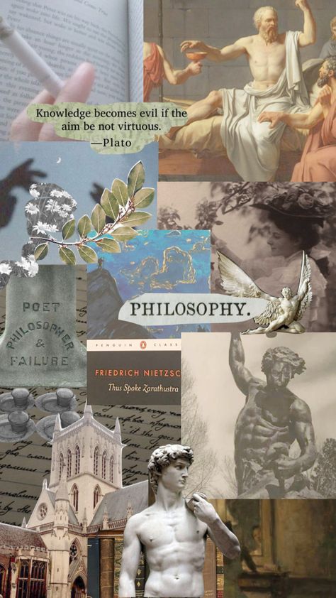 Philosophy Lockscreen, Greek Philosophy Books, Aesthetic Philosophy Art, Philosophy Study Aesthetic, Philosophy Class Aesthetic, Ancient Philosophy Aesthetic, Philosophy Aesthetic Art Wallpaper, Dark Academia Philosophy Aesthetic, Philosophy And Ethics Aesthetic