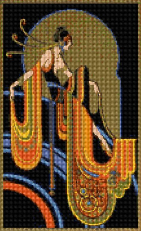 Classic Art Deco Cross stitch pattern PDF EASY chart with | Etsy Art Deco Cross Stitch, Art Deco Embroidery, Cross Stitch Boards, Pixel Pattern, Vintage Cross Stitches, Tapestry Crochet, Stitching Art, Alpha Patterns, Cross Stitch Art