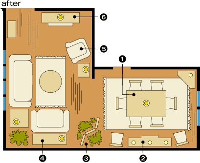 Furniture Arrangement Living Room, L Shaped Living Room Layout, Apartment Furniture Layout, L Shaped Living Room, Living Room Nook, Furniture Placement Living Room, Living Room Layout, Painted Bedroom Furniture, L Shaped Couch