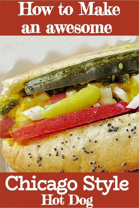 Chicago Hotdogs Recipes, Hot Dogs Chicago Style, Portillos Hot Dogs Chicago, Coney Hot Dog, Chicago Style Hotdogs, Chicago Style Hot Dog Bar, Chicago Dog Toppings, Crazy Hot Dog Ideas, Mini Chicago Style Hot Dogs