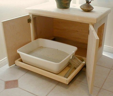 Furniture Cat Litter Box Cabinet - Foter Cats Kneading, Cat Litter Cabinet, Diy Litter Box, Hidden Litter Boxes, Litter Box Covers, Furniture Apartment, Litter Box Furniture, Dog Crate Furniture, Cat Litter Box Furniture