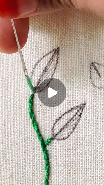 Best embroidery by Naziyajaleel on Instagram: "🌱  #embroidery #embroidered #leafembroidery #leafembroiderydesign #leafembriodery #leafembroiderywork #leafembroiderytutorial #leafembroideryhoop #embroideryleaf #embroideryleafs #embroideryleafdesign #embroideryleaves #embroideryleavesandflowers" Simple Stitch Embroidery, How To Leaf Embroidery, Embroider Simple Flowers, Leaf Designs Pattern, Flower And Leaves Embroidery, Simple Leaf Embroidery Tutorial, Simple Embroidery Leaf, Leave Embroidery Tutorial, Embroidering Flowers Tutorial