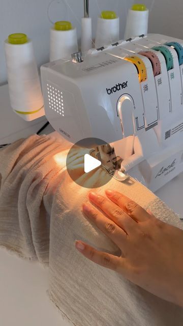 olivia sews on Instagram: "Quick how-to for sewing ruffles on a sewing machine or serger 🪡🤍✨

Save this video for the next time you want to add a ruffle to your sewing project 🎀

They’re easy to do and great for beginners✂️

🧵 I love both of these methods for different reasons. The serger is faster but with the sewing machine, you’re able to adjust the ruffle to your liking.

Let me know if you try either of these methods and how they turn out for you. 😊

#sewing #sewingtutorial #sewingproject #howtosew #ruffles #digitalsewingpatterns #handmadeclothing #sewingtipsandtricks #makeyourownclothes #beginnersewing" How To Sew On Sewing Machine, Easy Gathering Sewing, Sewing Ruffles Tutorial, Serger Projects Beginner, How To Sew A Ruffle, How To Make A Ruffle, Sewing Ruffles, Serger Projects, Serger Sewing