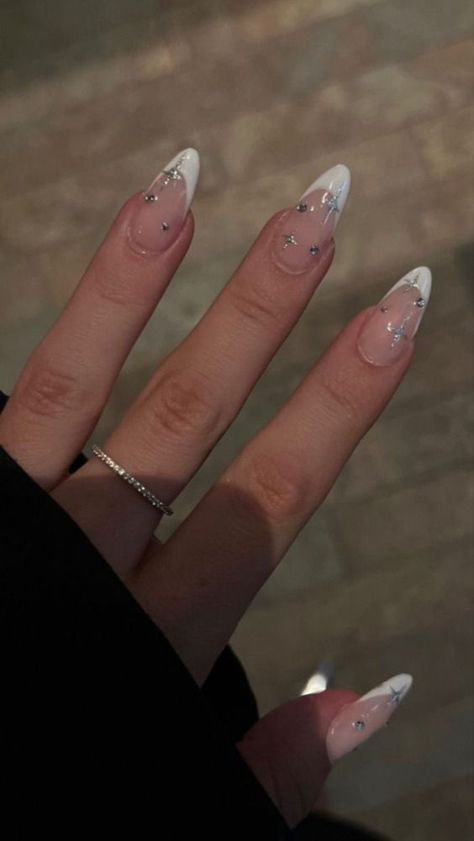 shop short Christmas nails Short Christmas Nails, Trending Nail Designs, French Manicure Acrylic Nails, Glitter French Nails, December Nails, Trending Nail, Light Nails, Ombre Acrylic Nails, Edgy Nails