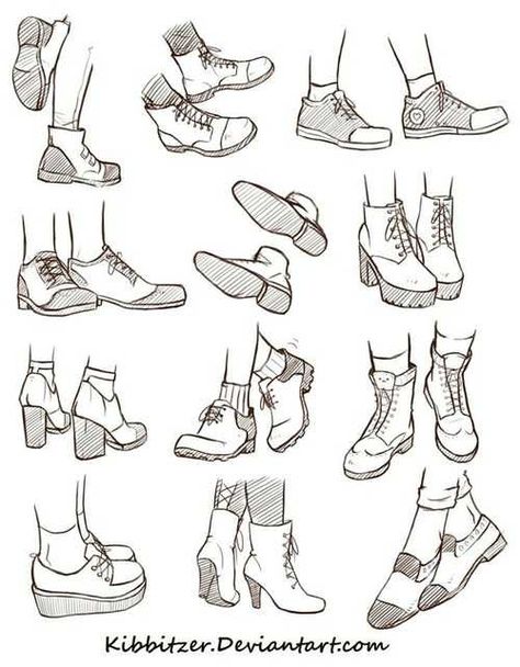 Drawing/Anatomy dump part 4. Live free or dump hard - Imgur Back Of A Shoe Drawing, Shoe Sketch Reference, Shoes Outline Drawing, Loafers Drawing Reference, Character Shoes Design, Cartoon Shoes Reference, Shirts Drawing Reference, Cute Clothes Reference, Feet Anatomy Drawing Art Reference