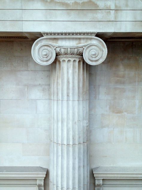 Interior Concept Art, Carved Wall Art, Ionic Column, Interior Design History, Architectural Orders, Greek Columns, Greek Architecture, Free Photo Filters, Roman Sculpture