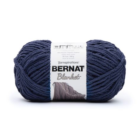 "Find Bernat® Blanket™ Yarn at Michaels. This cozy, super bulky chenille-style yarn is available in a range of stylish shades to compliment your home décor. Make a bold statement with this super bulky, soft yarn! This cozy chenille-style yarn is available in a range of stylish shades to compliment your home décor. Knit or crochet beautiful, soft blankets in no time. We understand the importance of dye lots and will try to match dye lots for your order, however, we cannot guarantee all skeins will be the same dye lot. Weight: Super Bulky (6) Contents: 100% polyester Skein Weight: 10.5 oz. / 300 g Yardage: 220 yd. / 201 m Knitting Gauge: 8 sts - 13 rows = 4\" (10 cm) Crochet Gauge: 7 sc - 8 rows = 4\" (10 cm) Suggested Knitting Needle: 8 mm, US - 11 Suggested Crochet Hook: 8 mm, US - L/11 | Blankets To Crochet, Bernat Baby Blanket Yarn, Bunny Blanket, Bernat Baby Blanket, Bernat Blanket, Crochet Baskets, Bernat Blanket Yarn, Soft Baby Blankets, Baby Afghan Crochet