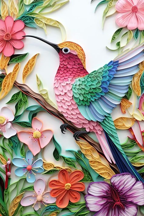 Quilling paper craft