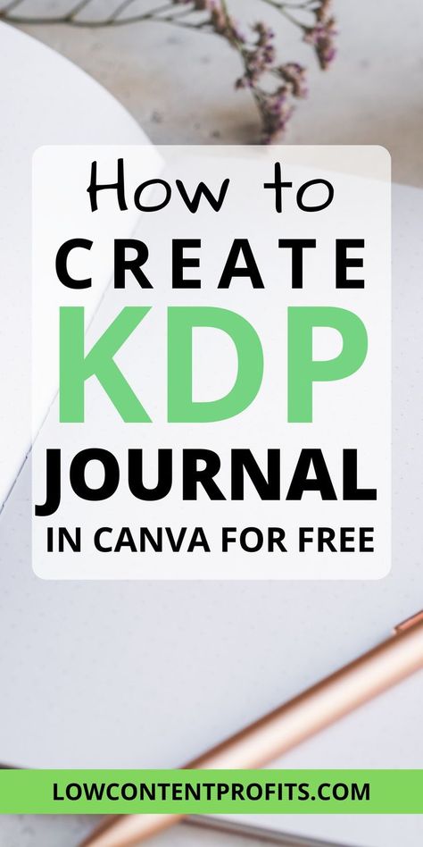 How To Make Notebooks, Journal Business, Kindle Publishing, Canvas Learning, Kindle Direct Publishing, Ebook Writing, Amazon Kdp, Canva Tutorial, Money Making Hacks