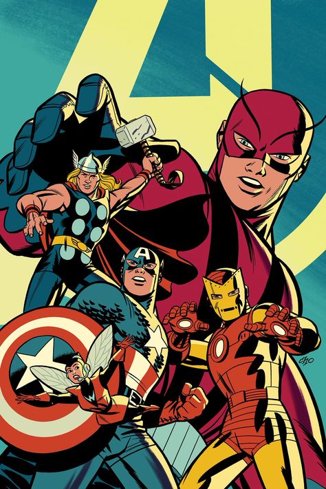Michael Cho on Twitter: "My cover for the Mighty Marvel Masterworks Avengers Vol 1. Always fun to draw classic Iron Man and Cap.… " The Avengers, Avengers Art, Avengers Comics, Bd Comics, Marvel Comic Universe, Marvel Comics Art, Classic Comics, Marvel Wallpaper, Comic Book Artists