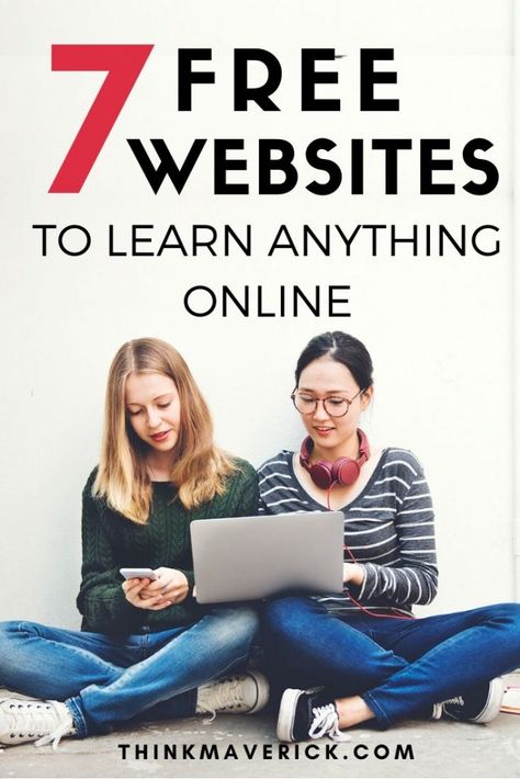 7 Free Online Learning Sites to Learn Anything Online - ThinkMaverick - My Personal Journey through Entrepreneurship Free Online Education, Free Online Learning, Learning Sites, Learn Anything, Free Online Classes, Professional Learning, Learning Websites, Free Education, Learn A New Skill