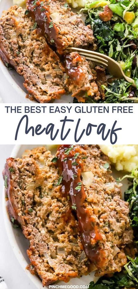 Gluten Free Meatloaf Recipe, Gluten Free Dairy Free Recipes Dinner, Gluten Free Dairy Free Dinner, Gluten Free Meatloaf, Gluten Free Meat, Meatloaf Dinner, Dairy Free Recipes Dinner, Classic Meatloaf, Gluten Free Recipies