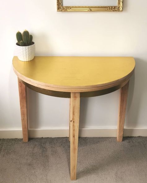 Half Moon Console Table Extendable Table Gold Table - Etsy Australia Semicircle Table, Circle Dining Table, Half Circle Table, Half Round Table, Half Moon Console Table, Half Moon Table, Foldable Dining Table, Half Table, Flat Furniture