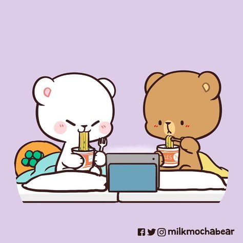 Mocha And Milk Bear Gif, Milk Mocha Bear, Milk And Mocha, Mocha Bear, Milk & Mocha, Bear Paintings, Cute Bear Drawings, Cute Cartoon Images, Cute Love Cartoons