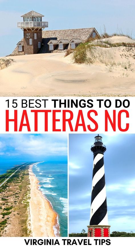 Hatteras Island Nc, Outer Banks North Carolina Vacation, Nc Lighthouses, Avon Nc, Nc Beaches, North Carolina Vacations, Hatteras Lighthouse, Cape Hatteras Lighthouse, Obx Vacation