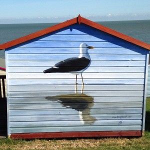 Beach hut in Tankerton, Kent Shed Colours, Sea Side, Easy Cheap, Beach Cottage Decor, Beach Hut, She Shed, Paint Schemes, New Home Designs, Beach Inspired