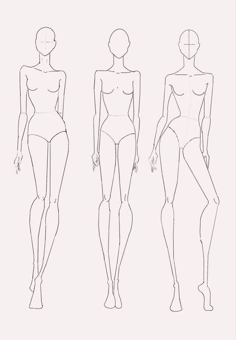 Fashion Design Sketches: A Guide to Creating Your Own A Model For Sketching, Sewing Model Drawing, Model For Clothes Drawing, Fashion Designing Model Sketch, Design Figures Drawing, Model Body Template, Body Template For Fashion Design, Fashion Designer Template, How To Draw Figures Fashion