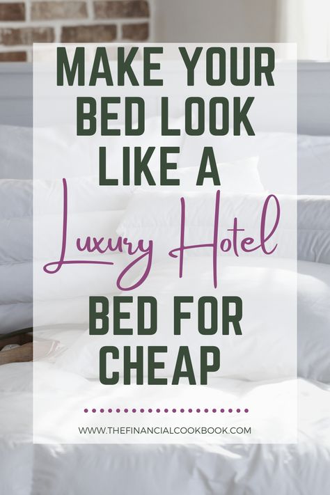 Upcycling, Make Bed Like Hotel, Simple Bed Designs, Bed Makeover, Bedroom Decor Cozy, Look Expensive, Hotel Bed, Hotel Style, Make Your Bed