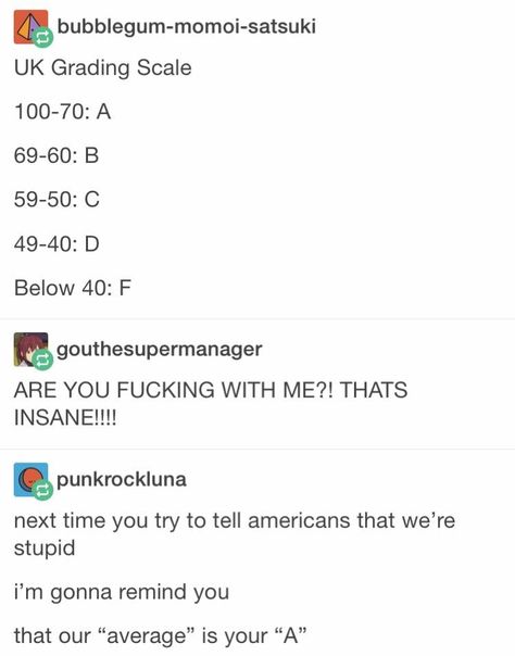 well damn if that had been the case, i would have been a straight A student!! Humour, Tumblr, Grading Scale, Aldnoah Zero, School Sucks, Hate School, American School, History Humor, Les Sentiments