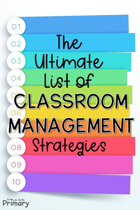 The ultimate list of classroom management strategies for the primary classroom directly from teachers in the classroom. Their ideas are organized into verbal and non-verbal strategies, parent communication tips, ideas for rewards and prizes, games, brain breaks, and visual classroom management strategies. #classroommanagement #timemanagement #backtoschool #classroomorganization #brainbreaks #classroom ideas Elementary Behavior Management, Classroom Management Preschool, Positive Classroom Management, Discipline Positive, Kindergarten Classroom Management, Classroom Discipline, Classroom Management Elementary, Teaching Classroom Management, Classroom Management Plan
