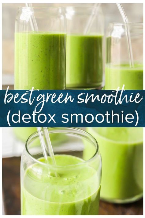 After Workout Smoothie, Banana Greek Yogurt, Green Goddess Smoothie, Green Smoothie Recipe, Lemon Detox Water, Best Smoothie, Lemon Diet, Lemon Detox, Green Detox Smoothie