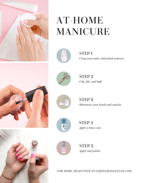 You can give yourself a perfect professional manicure at home. #manicure #nails #nailart #athomemanicure Here's a step by step guide to DIY manicure at home.   At Home Manicure, Manicure, Tutorial, DIY, Manicure Tips How To Do Manicure, Manicure Steps, Nail Routine, At Home Manicure, Emerald Nails, Manicure Tutorials, Home Manicure, Eyebrow Kits, Professional Manicure