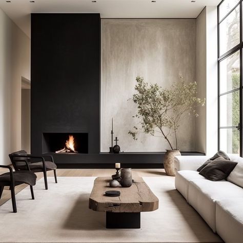 Looking for the perfect fireplace design for your room's focal point? We're sharing the 12+ most stunning fireplace ideas, plaster fireplaces and modern fireplace surrounds, as well as fireplace ideas for your living room, bedroom and more! Plus, grab our FREE DESIGN LIST while you're on our website!  #fireplaceideaslivingroommodern #bedroomfireplaceideas #interiordesigninspiration #fireplacesurroundideas #modernfarmhouse #plasterfireplace #cozymodernstyle #livingroominspiration #cozylivingrooms Minimalist Room Design, White Stone Fireplaces, Minimalist Fireplace, Modern Living Room Ideas, Muebles Living, Bedroom Fireplace, Contemporary Fireplace, Minimalist Room, Home Fireplace