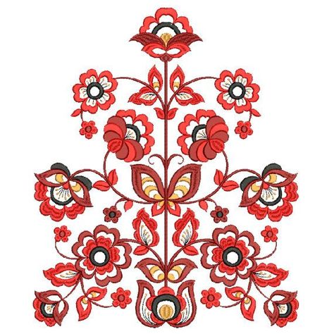 Chitre, Couture, Ukrainian Flowers, Flower Machine Embroidery, Embroidery Decoration, Folk Pattern, Embroidery Hoop Crafts, Ornament Tree, Redwork Embroidery