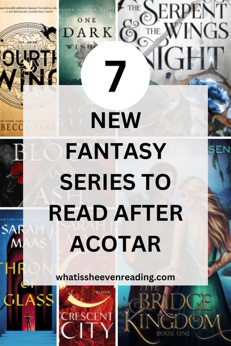 Experiencing the ACOTAR hangover? Well I've collected seven new fantasy series that you've got to try out after you've finished ACOTAR Acotar Similar Books, Acotar Book Recommendations, Acotar First Book, Books To Read After Acotar, Books Similar To Acotar, What To Read After Acotar, Acotar Playlist, Books Like Acotar, Acotar Chapter 55