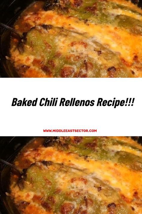 This recipe for Baked Chili Rellenos is a delicious and satisfying Mexican-inspired dish that offers a delightful combination of flavors and textures. Unlike the traditional recipe, which typically involves deep-frying… #chili #recipes #easy #delicious Baked Chile Relleno, Baked Chili Relleno Recipe, Chili Renello Recipe, Baked Chili Relleno, Crispy Chili Relleno Recipe, Chili Relleno Recipe Authentic, Chilli Relleno Recipe, Chili Recipes Easy, Chili Relleno Bake