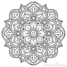 Mandala Tattoo, Mandala Doodle, Mandalas Drawing, Mandala Design Pattern, Mandala Tattoo Design, Mandala Design Art, Round Ornaments, Mandala Coloring Pages, Mandala Drawing