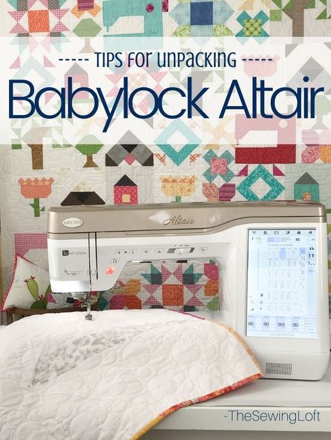 Meet the Altair by Baby Lock - The Sewing Loft Sewing Machines, Patchwork, Babylock Embroidery Machine, Baby Lock Sewing Machine, Sewing Machines Best, Loft Studio, Baby Lock, Easy Sewing Patterns, Creative Skills