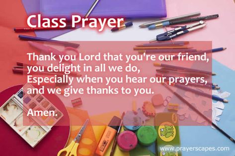 Short prayer before class starts Short Opening Prayer For School, Prayer Before Class Starts, Short Prayer Before Class Starts, Short Prayer Before Class, Opening Prayer For Class, Prayer Before Class, Prayers For Teenagers, Prayer For Teachers, Classroom Prayer