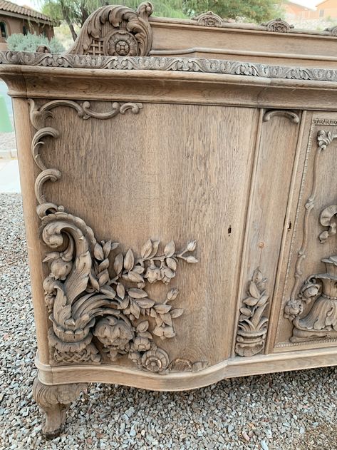 Upcycling, Wood Onlays Furniture, Antiqueing Wood Furniture, Raw Furniture Wood, Vintage White Furniture, How To Make Furniture Look Antique, Vintage Furniture Restoration, How To Antique Furniture, Woodubend On Furniture