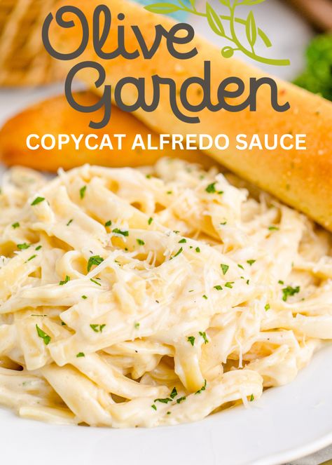 Homemade Olive Garden Alfredo Sauce, Copycat Olive Garden Alfredo Chicken, Alfredo Sauce Olive Garden Copycat, Copycat Olive Garden Fettuccine Alfredo, Copycat Restaurant Recipes Olive Garden Chicken Alfredo Sauce, Copycat Fettuccine Alfredo Olive Garden, Chicken Fettuccine Alfredo Recipe Olive Gardens, Copycat Alfredo Olive Garden, Olive Garden Copycat Alfredo Sauce