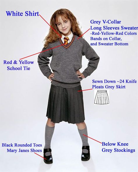 Hogwarts School Uniform, Hermione Granger Costume, Hermione Costume, Harry Potter Kostüm, Hogwarts Uniform, Festa Harry Potter, Harry Potter Cosplay, Anniversaire Harry Potter, Book Week Costume