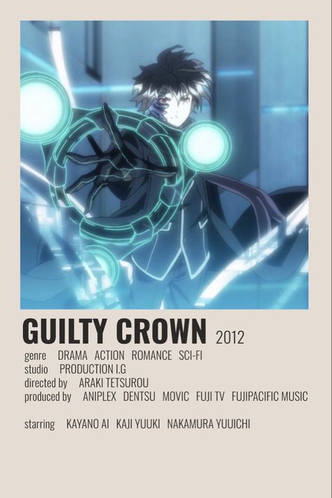 Guilty Crown, Romance Anime, Anime Suggestions, Netflix Anime, رعب نفسي, Animes To Watch, Desen Anime, Good Anime To Watch, Anime Printables