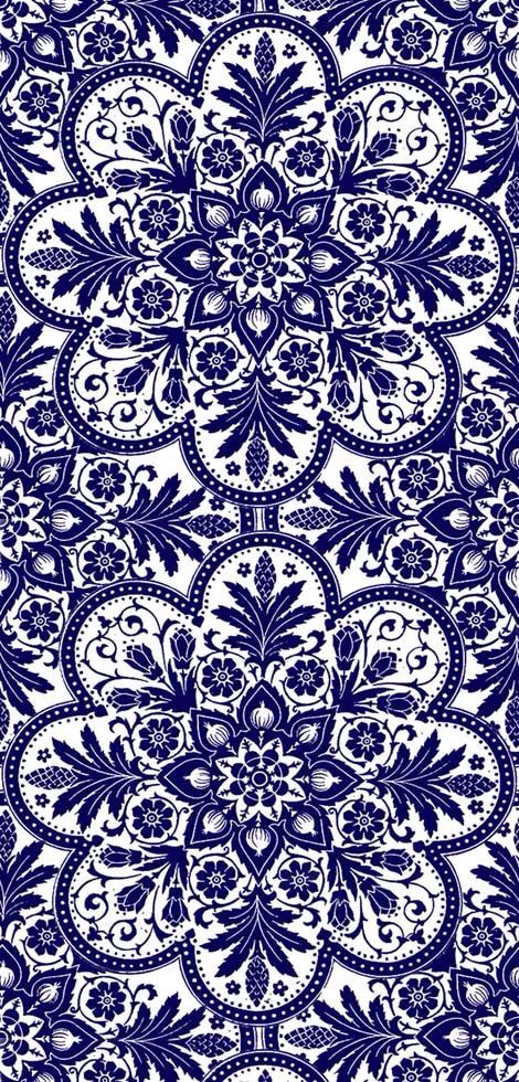 Navy floral background Hantverk Diy, Telefon Pintar, Motifs Textiles, Blue And White Pattern, Textil Design, Ornament Design, 카드 디자인, Pahlawan Super, Wallpapers Iphone