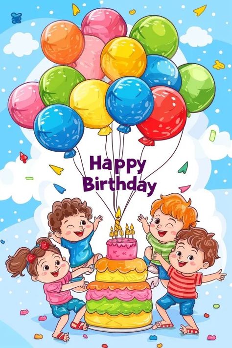 Free Happy Birthday Cute Cartoon Characters Free Happy Birthday Images, Birthday Drawings, Happy Birthday Cute, Happy Birthday Drawings, Kids Cartoon Characters, Birthday Cartoon, Birthday Cute, Cute Cartoon Characters, Birthday Party Celebration