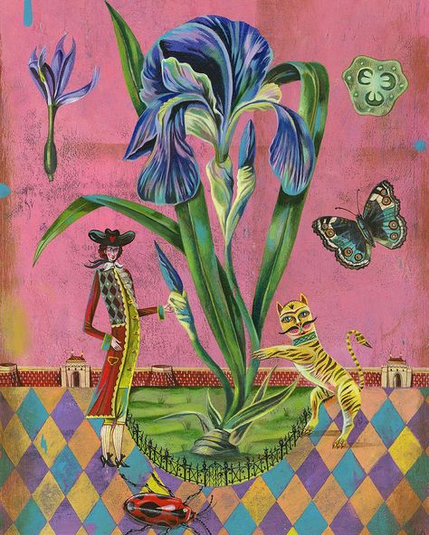 Olaf Hajek, Fairy Tales Artwork, Poetry Painting, World Of Flowers, Contemporary Folk Art, Fairy Illustration, Alex Colville, S Picture, Type Illustration