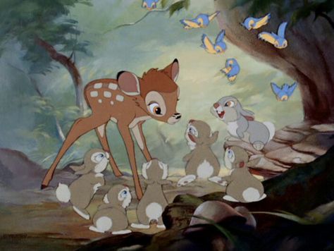 Bambi Old Disney, Bambi Film, Bambi 1942, Old Disney Movies, Bambi Disney, Classic Disney Movies, Disney Gif, Honey Bunny, Disney Aesthetic