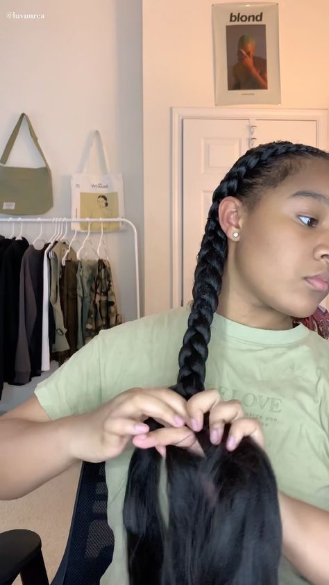 Stitch Dutch Braids, How To Do Two Braids With Weave, French Braids For Black Women Tutorial, French Braid Feed In Braids, Dutch Braids For Black Women, How To Do 2 Braids, How To Do Two French Braids, Two Feed In Braids With Curly Ends, Two Braid Styles For Black Hair