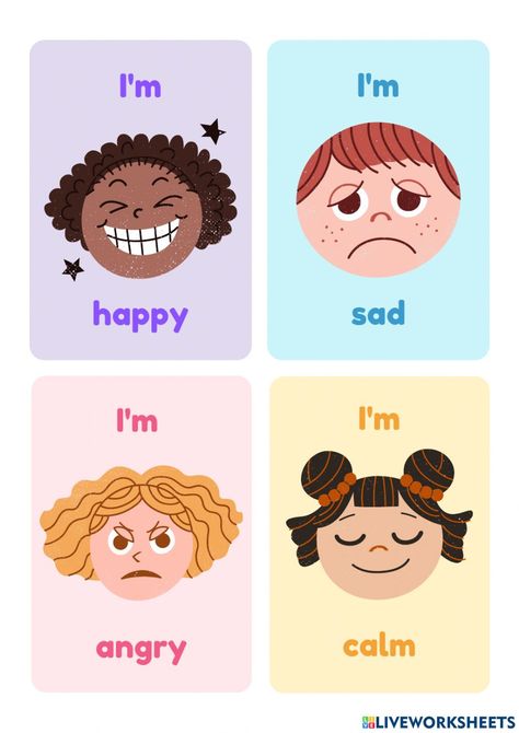 Emotions Pictures Feelings, Emotion Flashcards Free Printable, Feelings Flashcards Free Printable, Emotion Cards For Kids Free Printable, Emotions Preschool Printables, Feelings For Preschool, Emotion Preschool, Emotion Printables, Feelings And Emotions Preschool